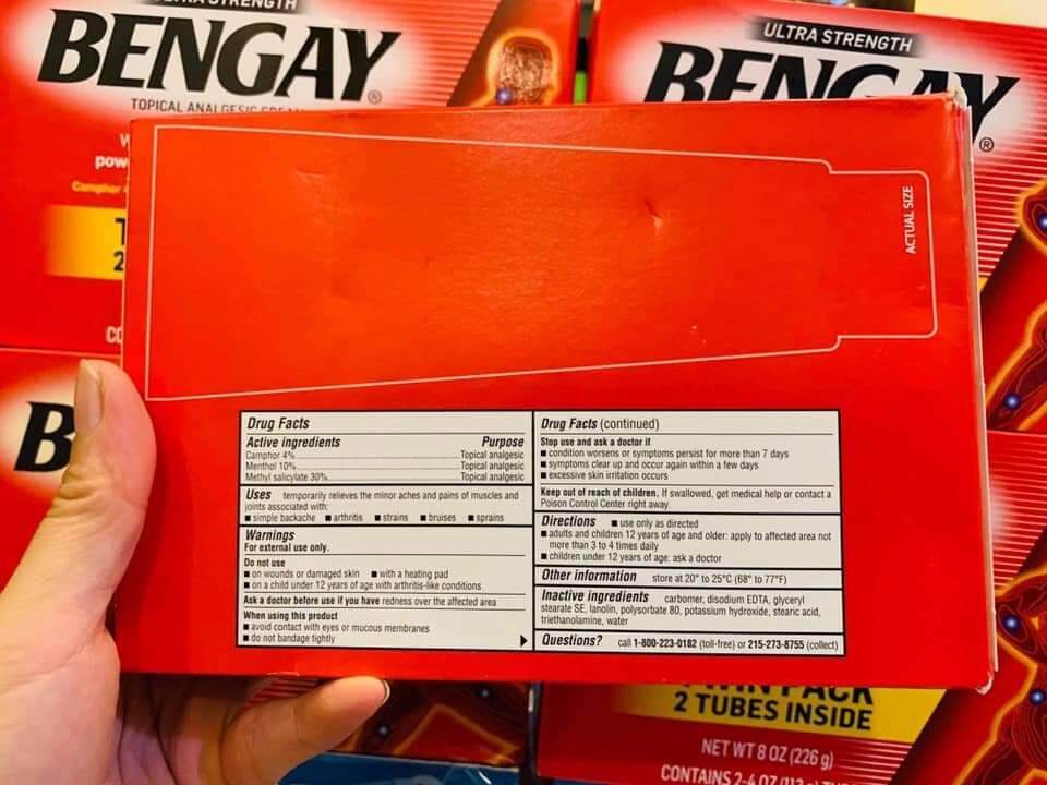[HCM]KEM XOA BÓP BENGAY 113GR - USA