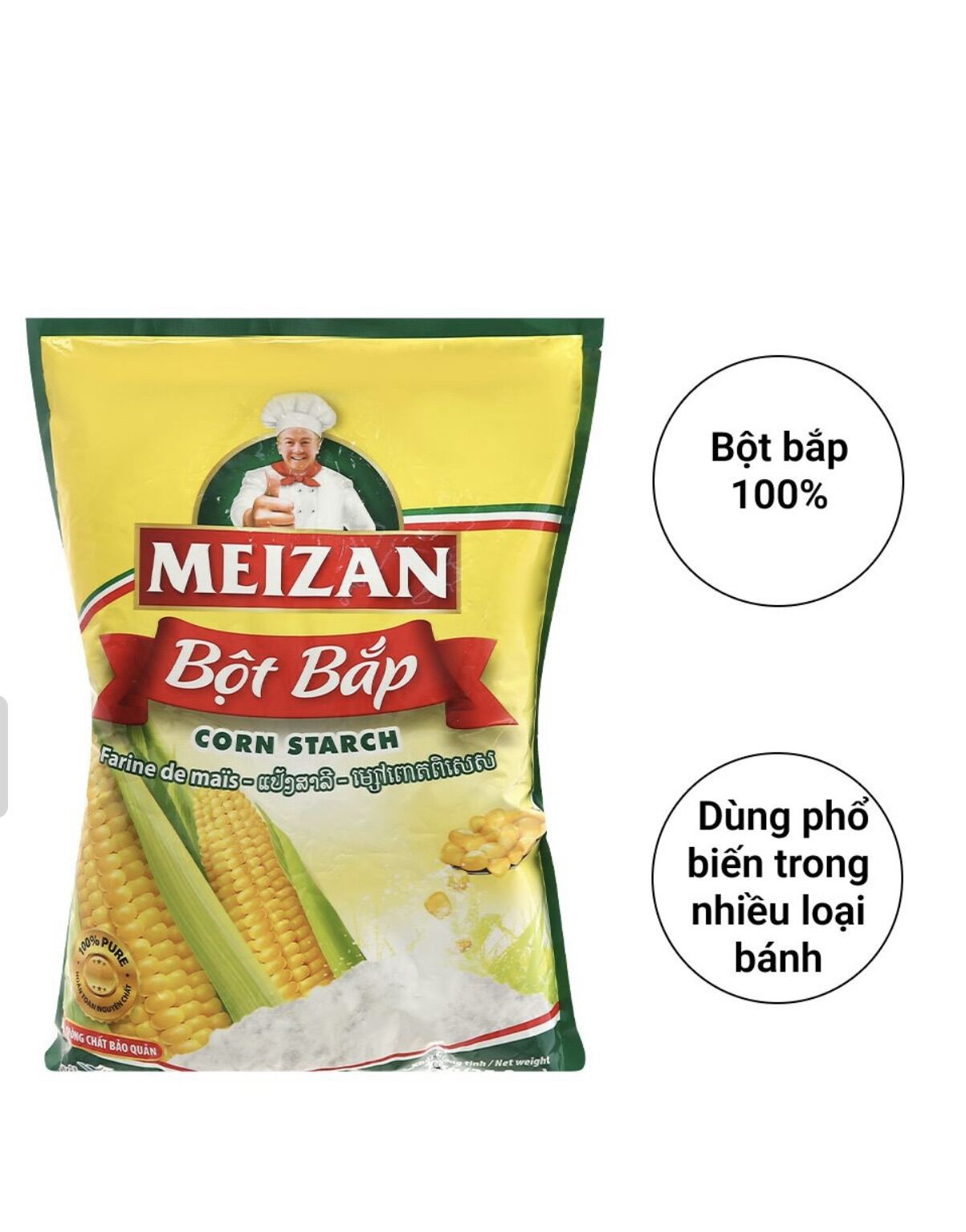 Bột bắp Meizan gói 150g