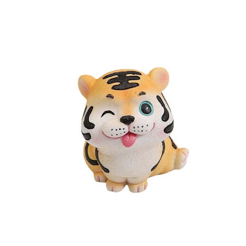 Bộ 4 chú hổ con mini trang trí