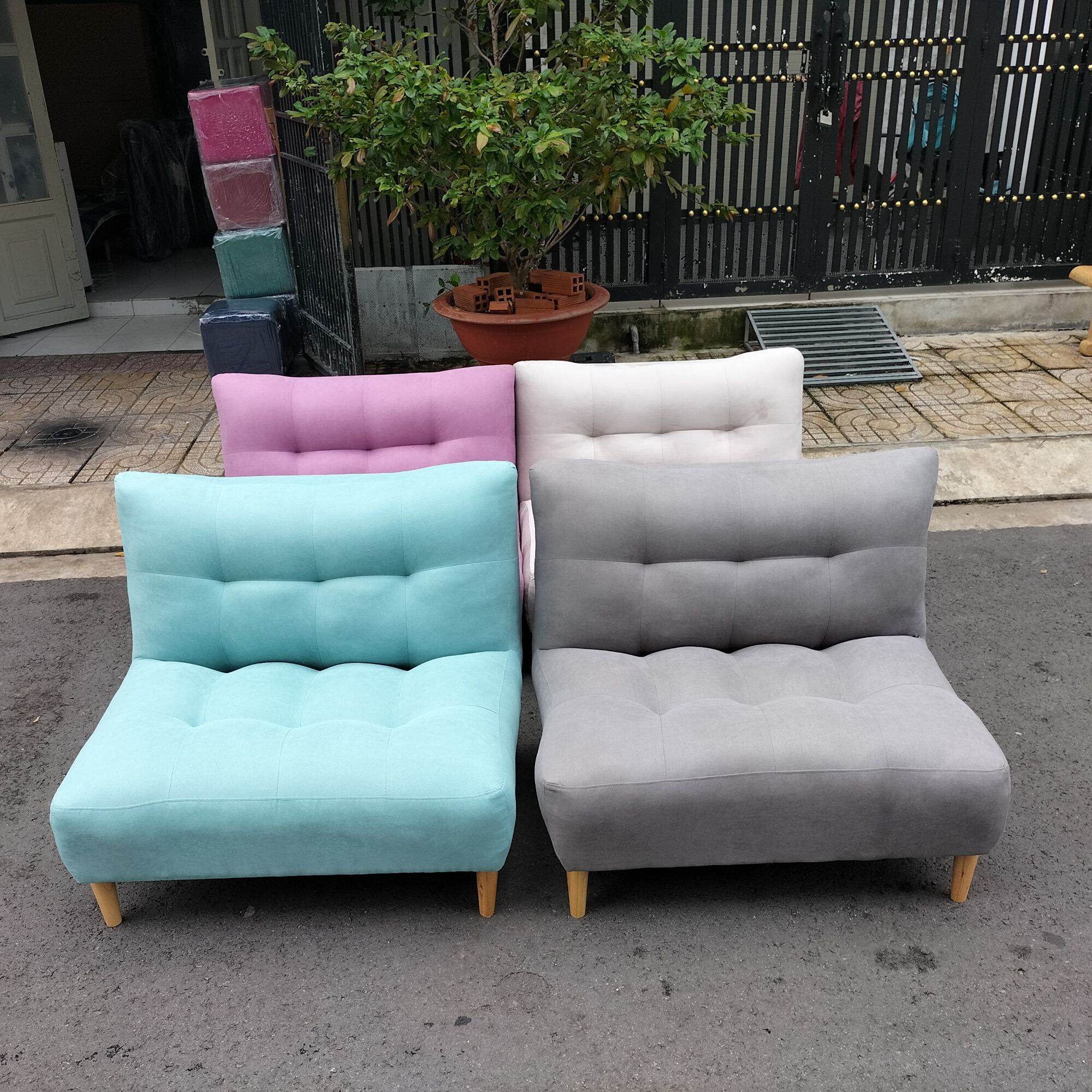 Ghế sofa Tamy Hàn Quốc nhiều màu sắc bọc nhung ngồi êm ái Ghế sofa mini cho phòng nhỏ