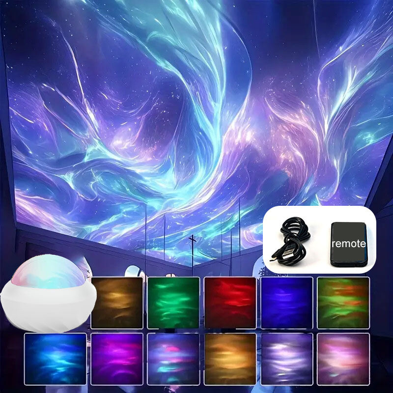 360 ° Đèn Ngủ Máy Chiếu Bầu Trời Đầy Sao Aurora Ball Có Điều Khiển Từ Xa Đèn LED Galaxy Cắm USB Để Trang Trí Phòng Tiệc Tùng