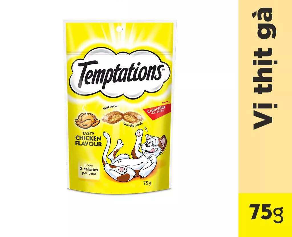 Bánh Thưởng Cho Mèo TEMPTATIONS 75g
