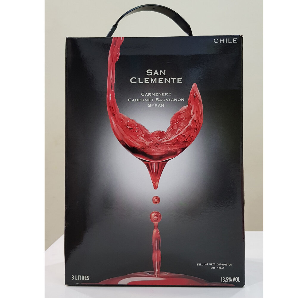 Vang Bịch Chile San Clemente 3 Lít Nhập Khẩu