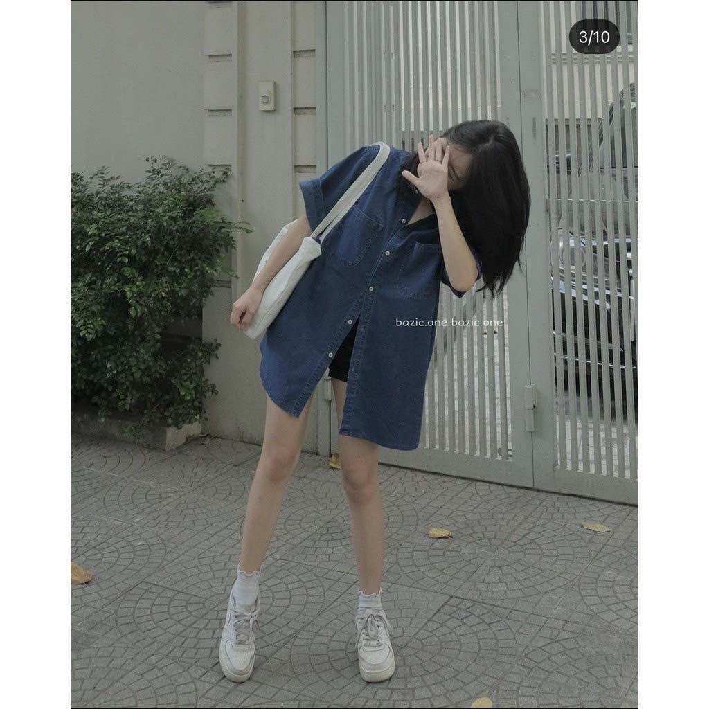 Áo sơ mi chất jean