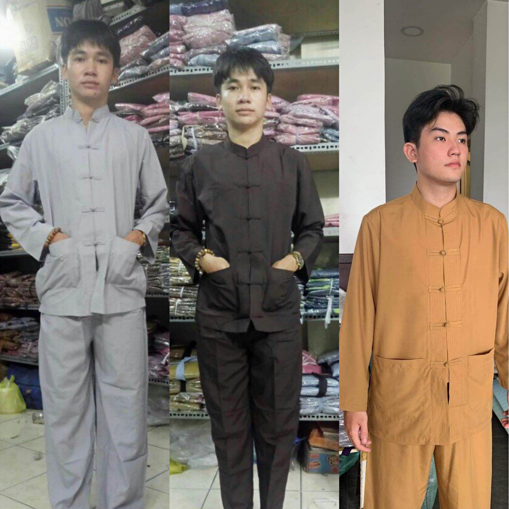 đồ nam đi chùa#bộ nam Phật tử#lãnh tụ nam