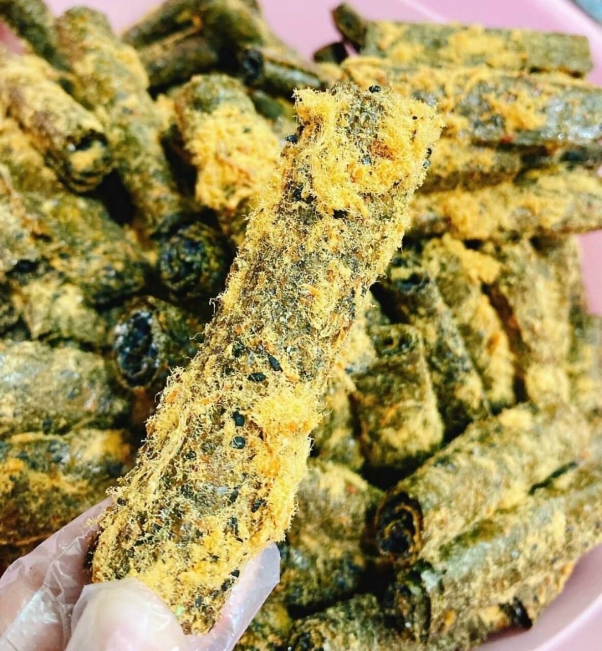 Rong biển cuộn mè chà bông