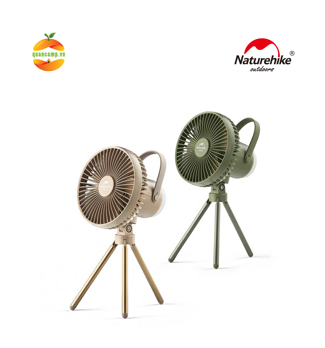 Quạt tích điện kiêm đèn đa năng naturehike nh22zm001 8000mah