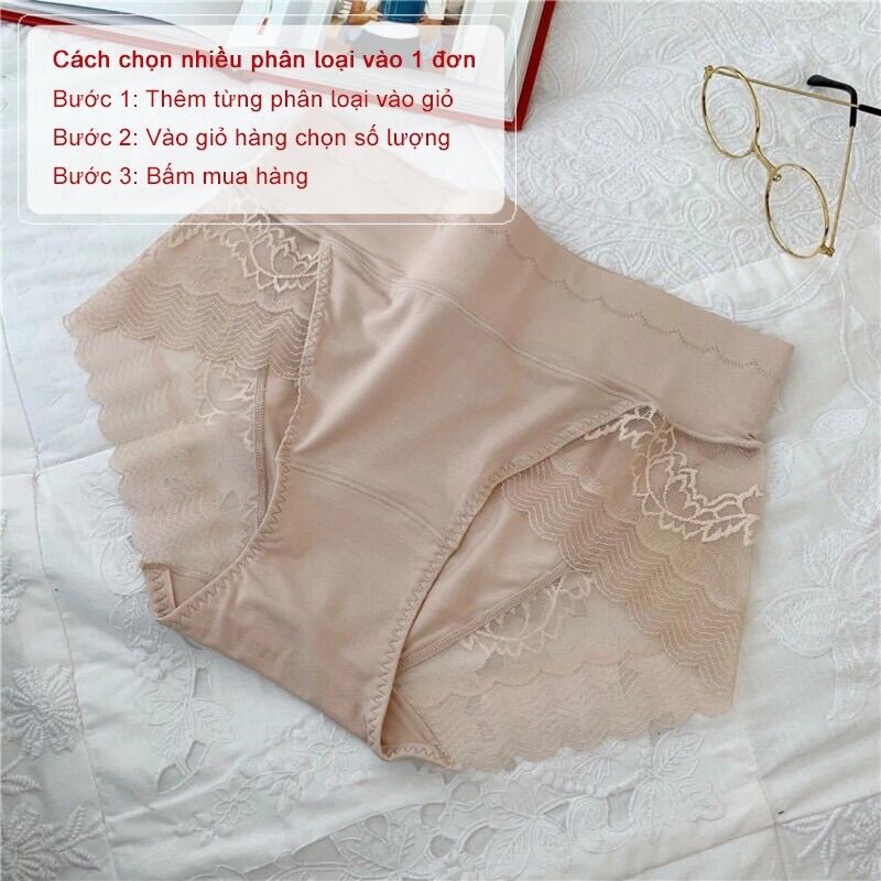 Quần lót nữ lưng cao gen nhẹ, quần chíp nữ size trung cao cấp