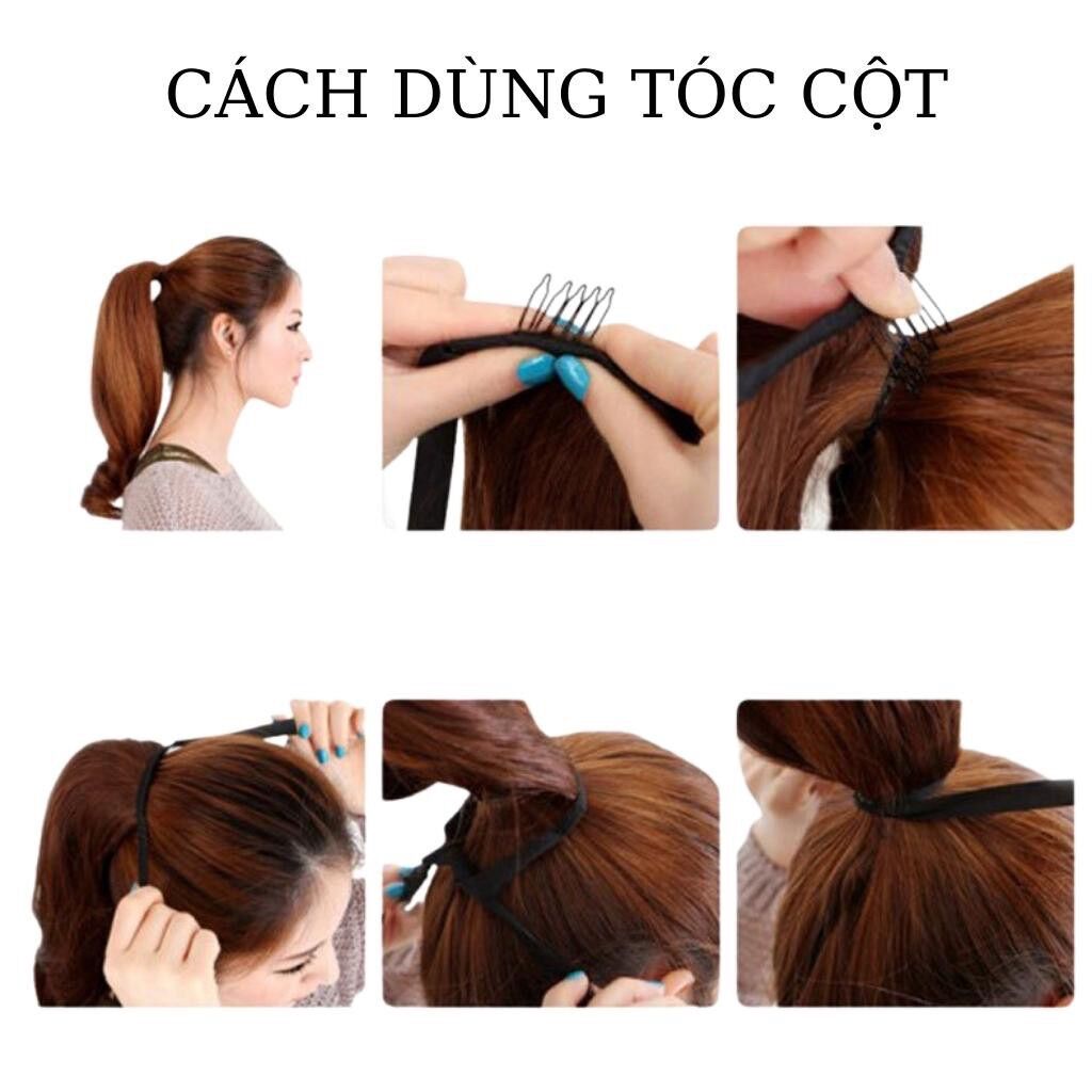Tóc giả cột xù mì nữ cá tính ❇️