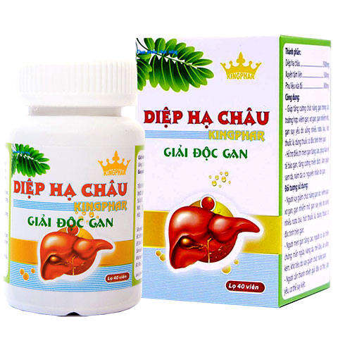 Diệp hạ châu Kingphar ( lọ 40 viên) - Giải độc gan, hạ men gan