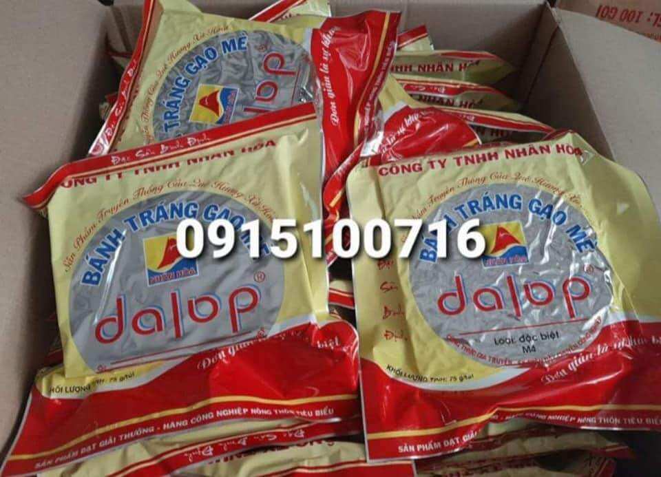 BÁNH TRÁNG GẠO NƯỚNG DALOP BÌNH ĐỊNH 10gói