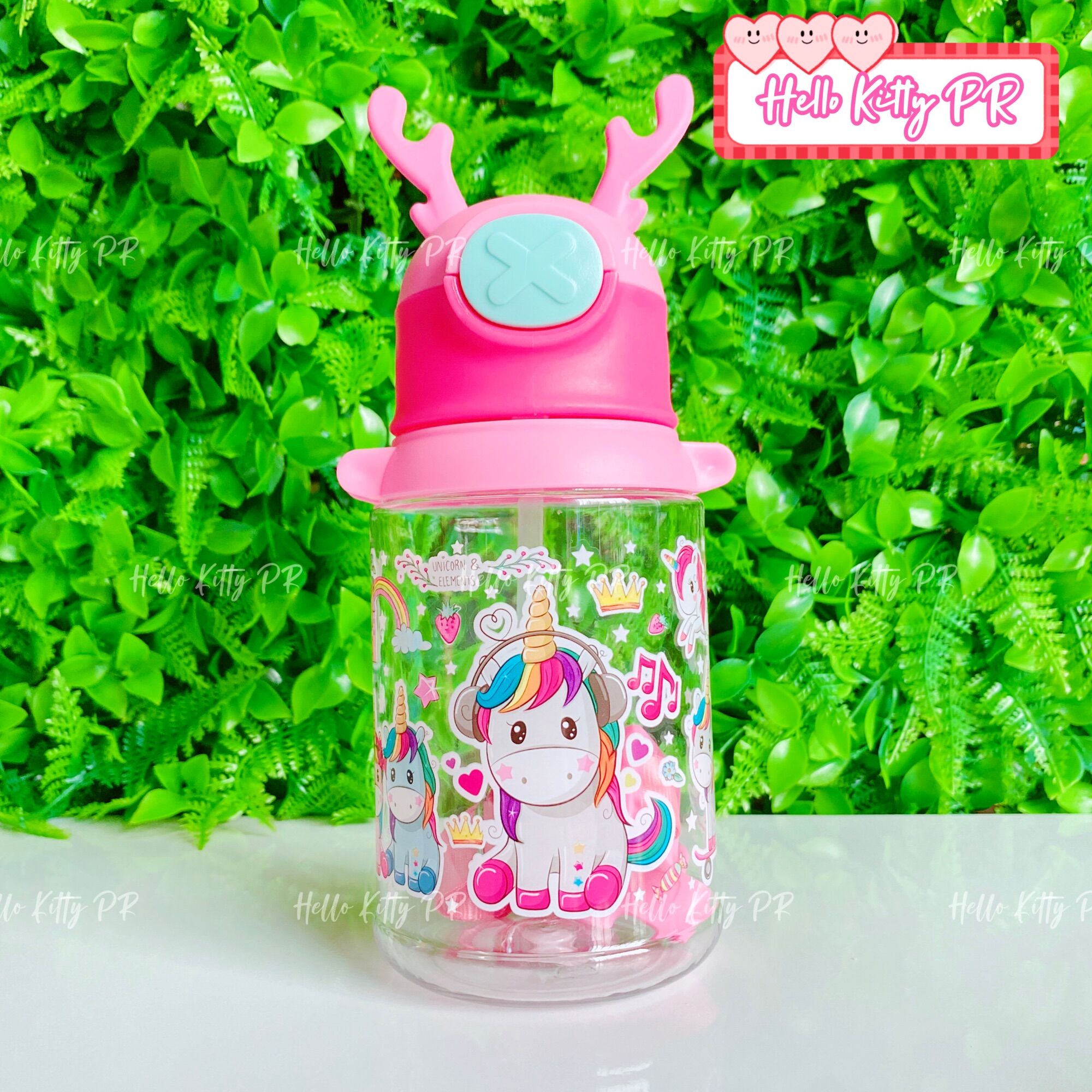 Bình nước 450ml có dây đeo Ponny - HelloKitty - Doremon Doraemon