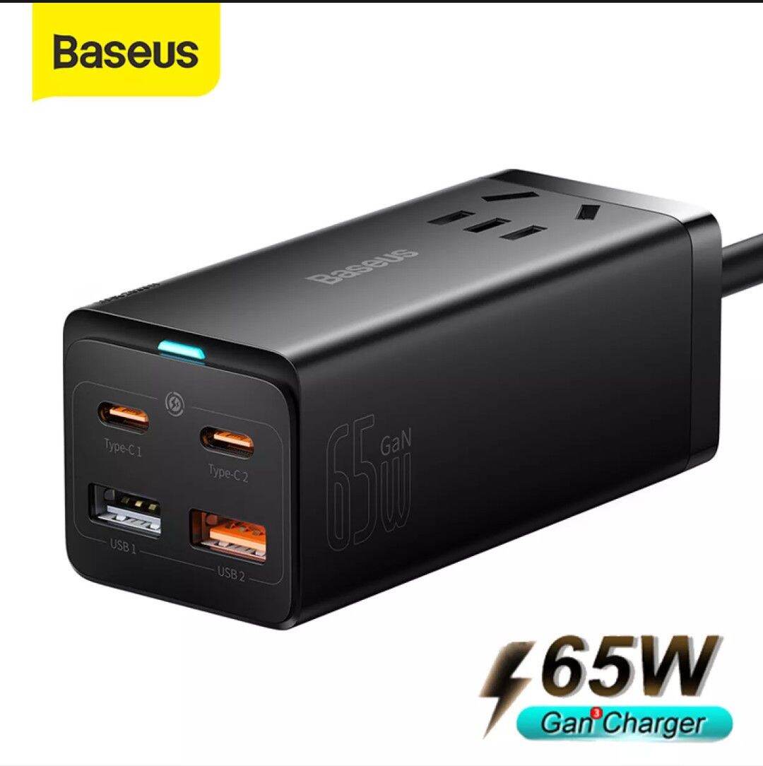 Ổ cắm sạc đa năng Baseus GaN3 Pro 65W cho điện thoại laptop, iphone 13