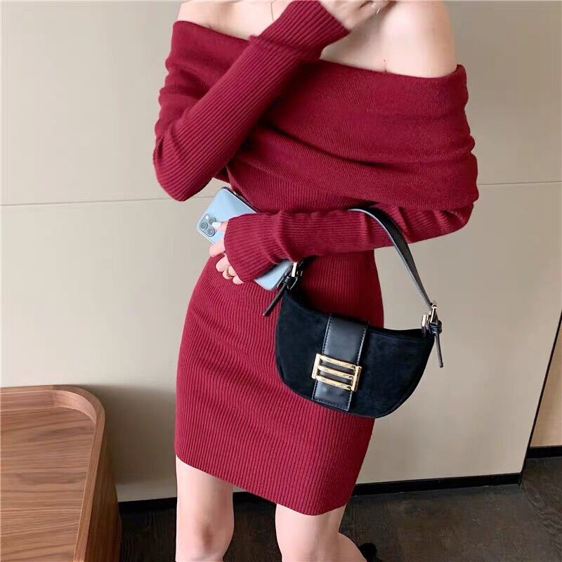 ĐẦM ÔM BODY BẸT VAI BẢNG TO ĐỎ CỰC HOT TET2