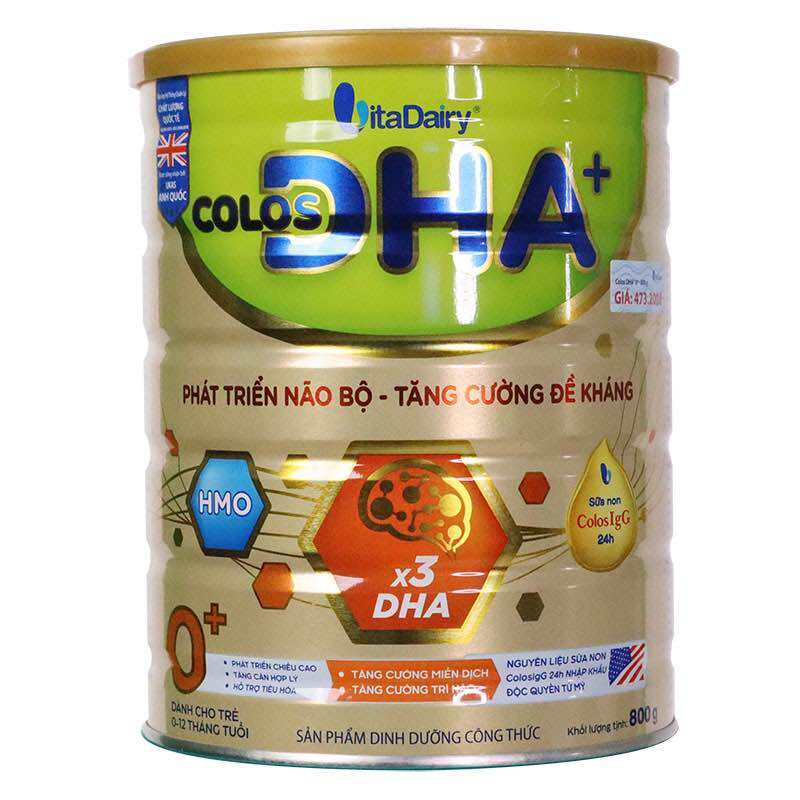 Sữa bột colos dha 0+ 800g