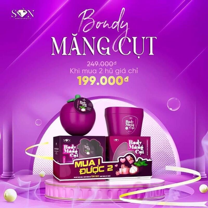 Mua 1 tặng 1 kem body lotion măng cụt son group chính hãng