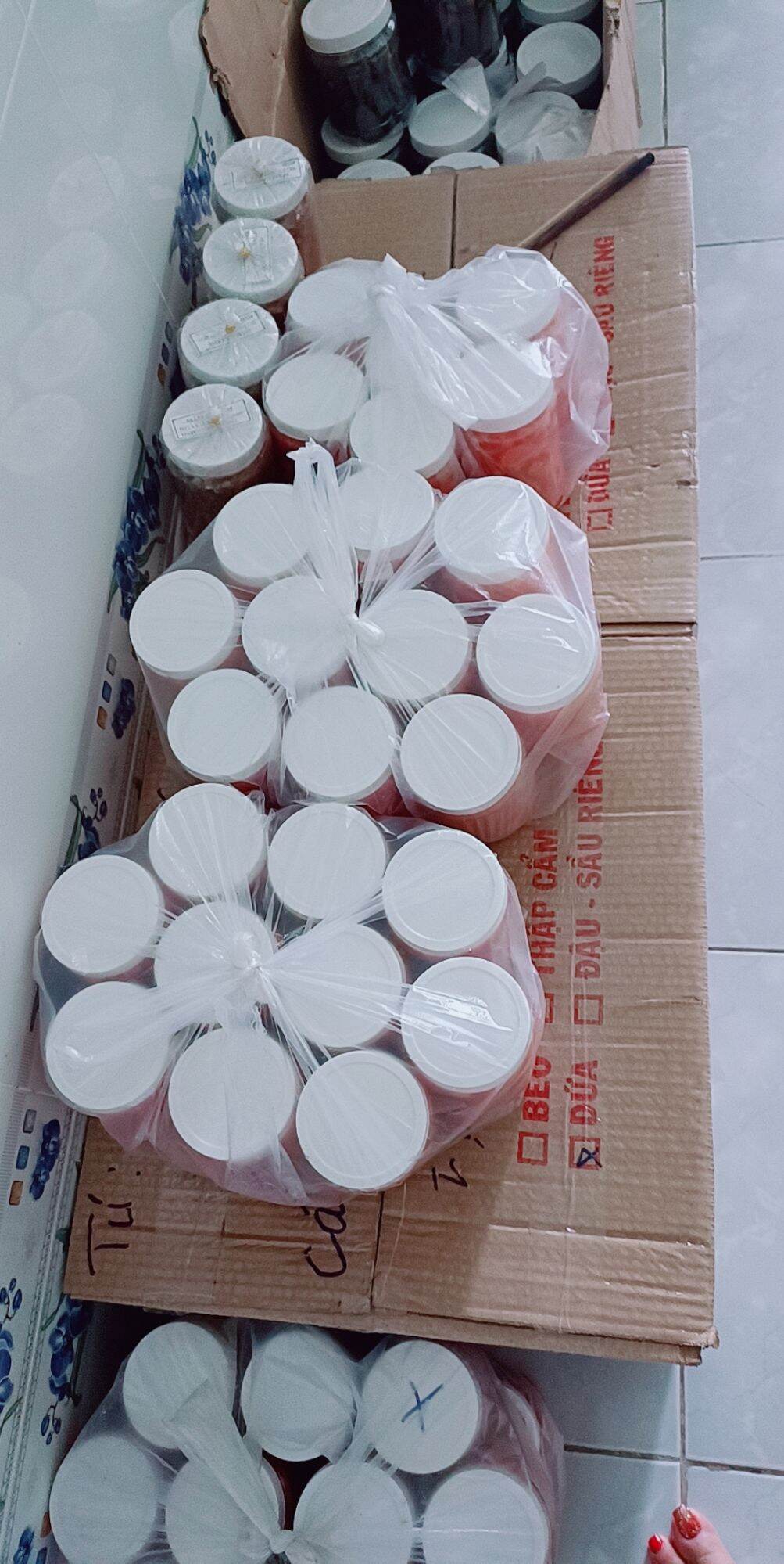 mắm tép trộn đu đủ hũ 500gam