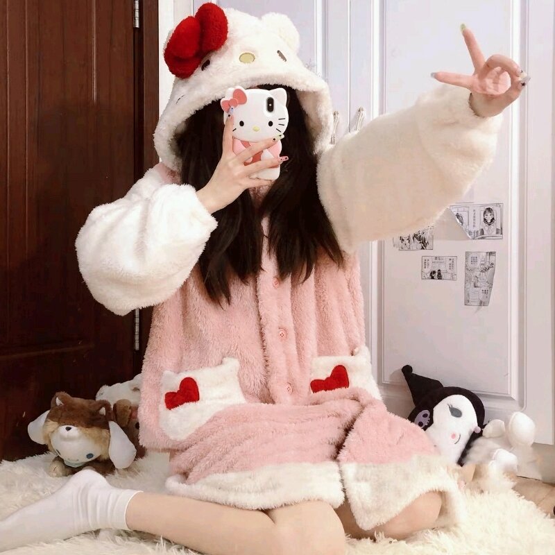 🌸áo choàng ngủ hello kitty