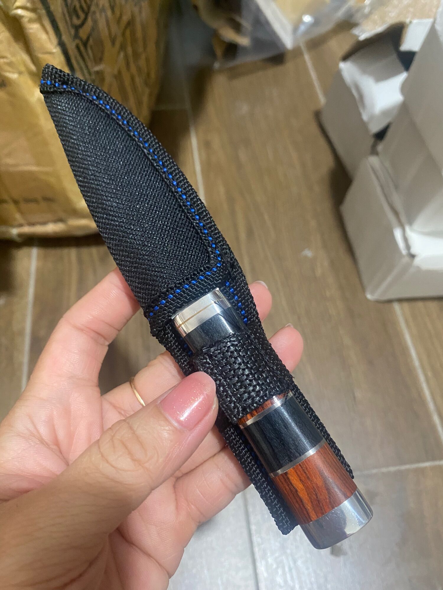 Gọt hoa quả mini sưu tầm 16cm, có bao đựng
