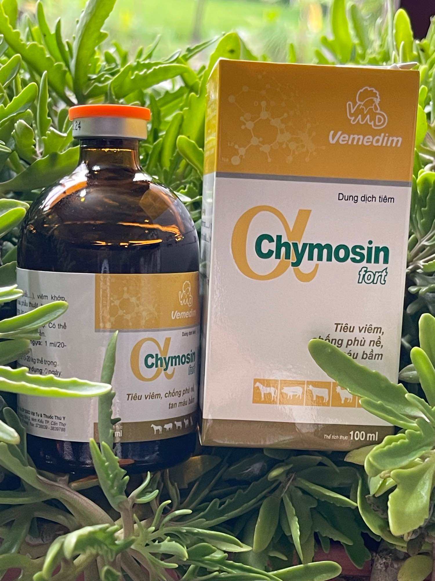 Chymosin + vime ABC - tiêu kén tiêu bã đậu dịch viêm long đờm…trên các b.ệnh hô hấp bại huyết gà vịt