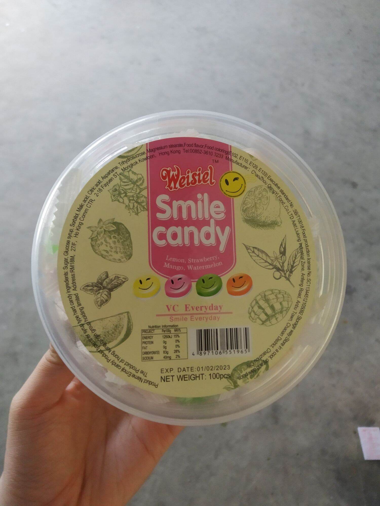 Hộp kẹo Smile Candy 100 chiếc