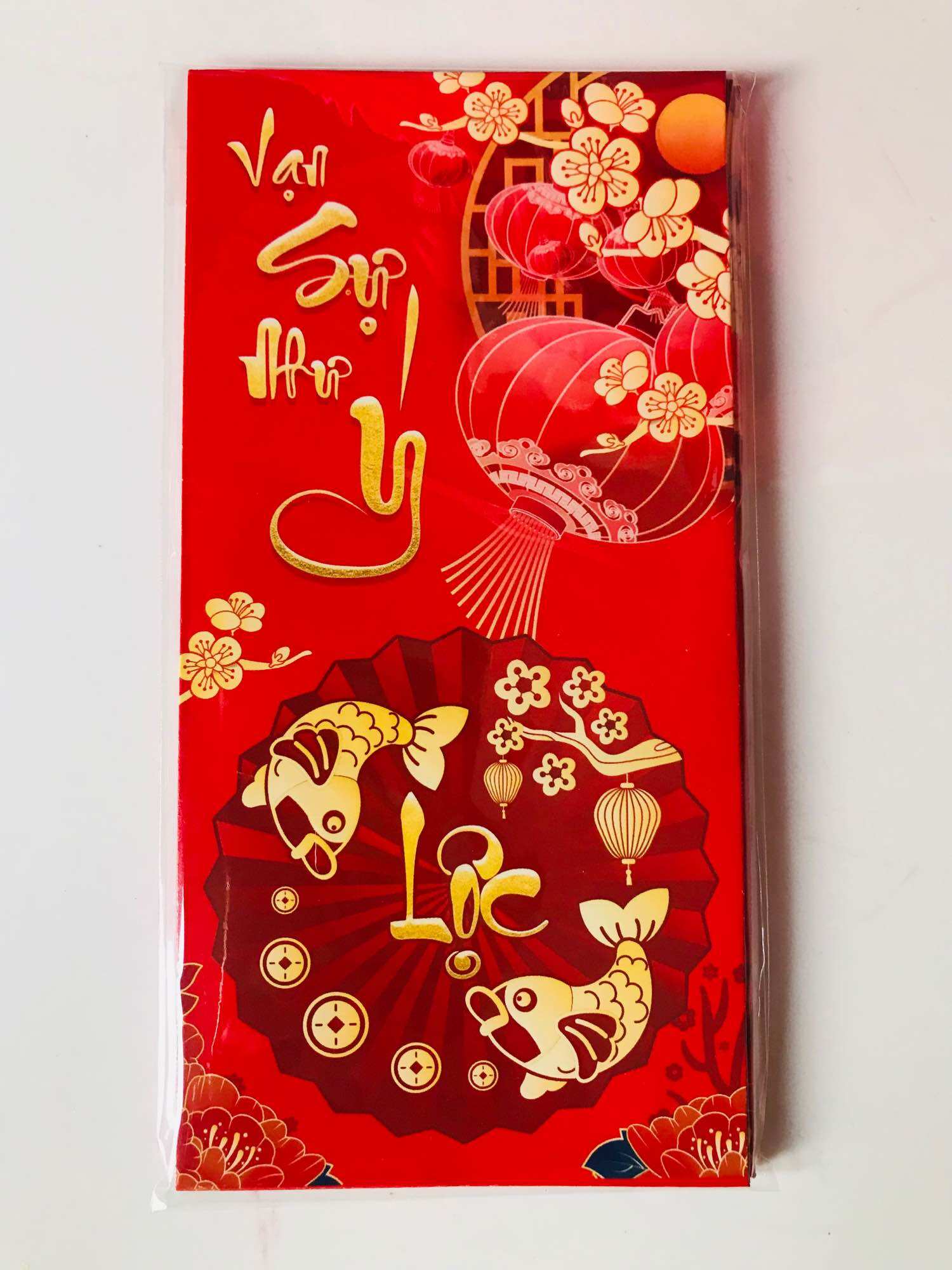 Bao lì xì Tết không có năm (1 xấp 10 cái)