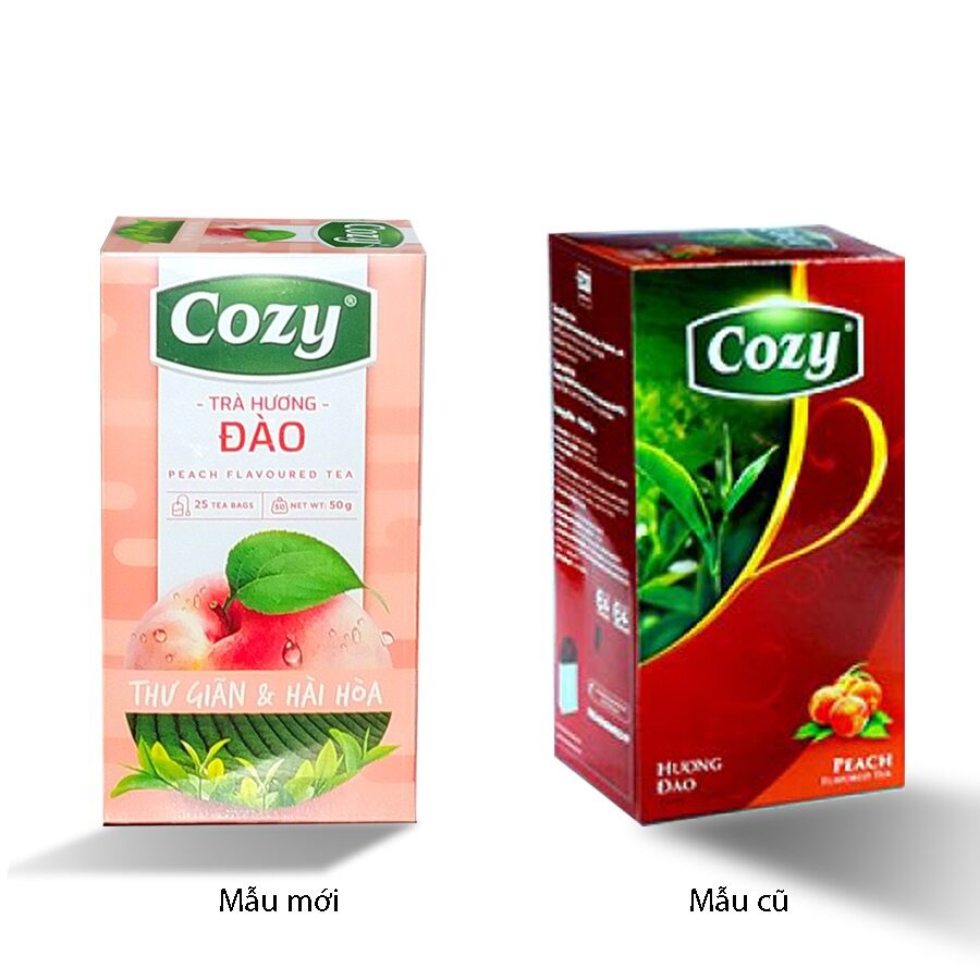 Trà Cozy Đào túi lọc(25tép*2gr)
