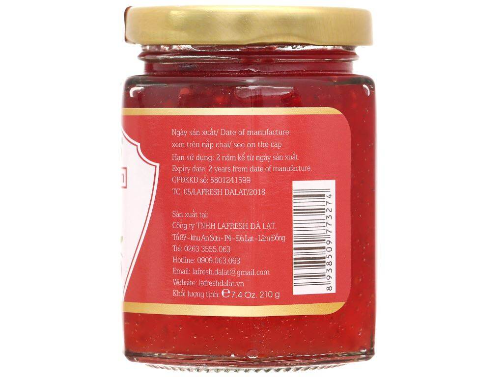 Mứt phúc bồn tử La Fresh hũ 210g