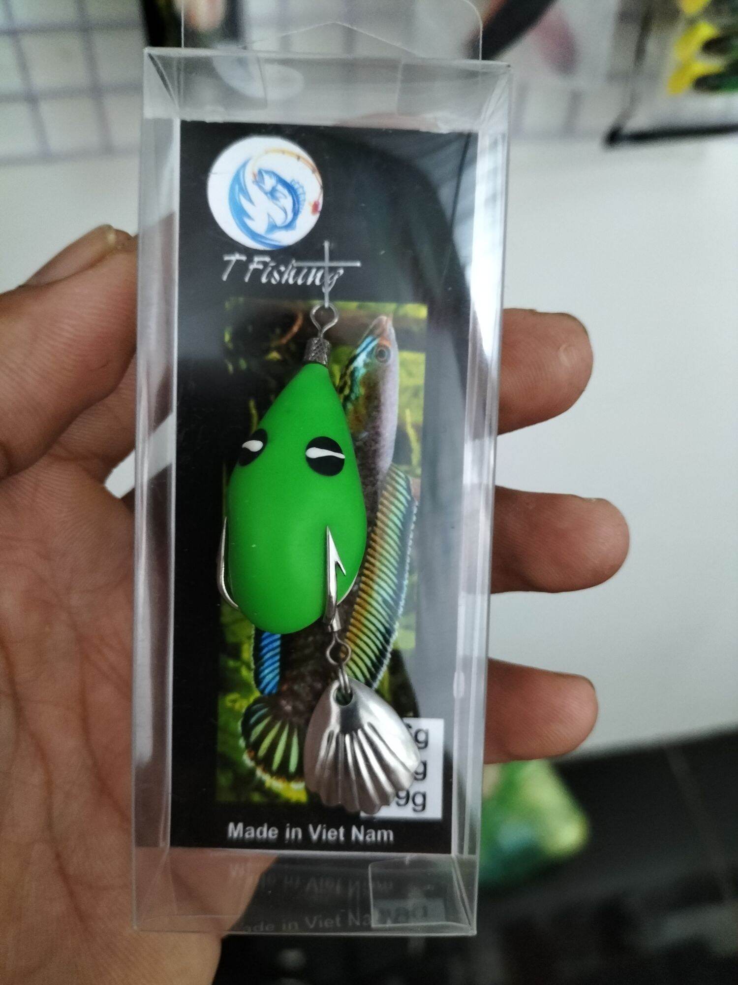 Nhái hơi f35 lưỡi độ thủ công thép không gỉ 6gr nổi
