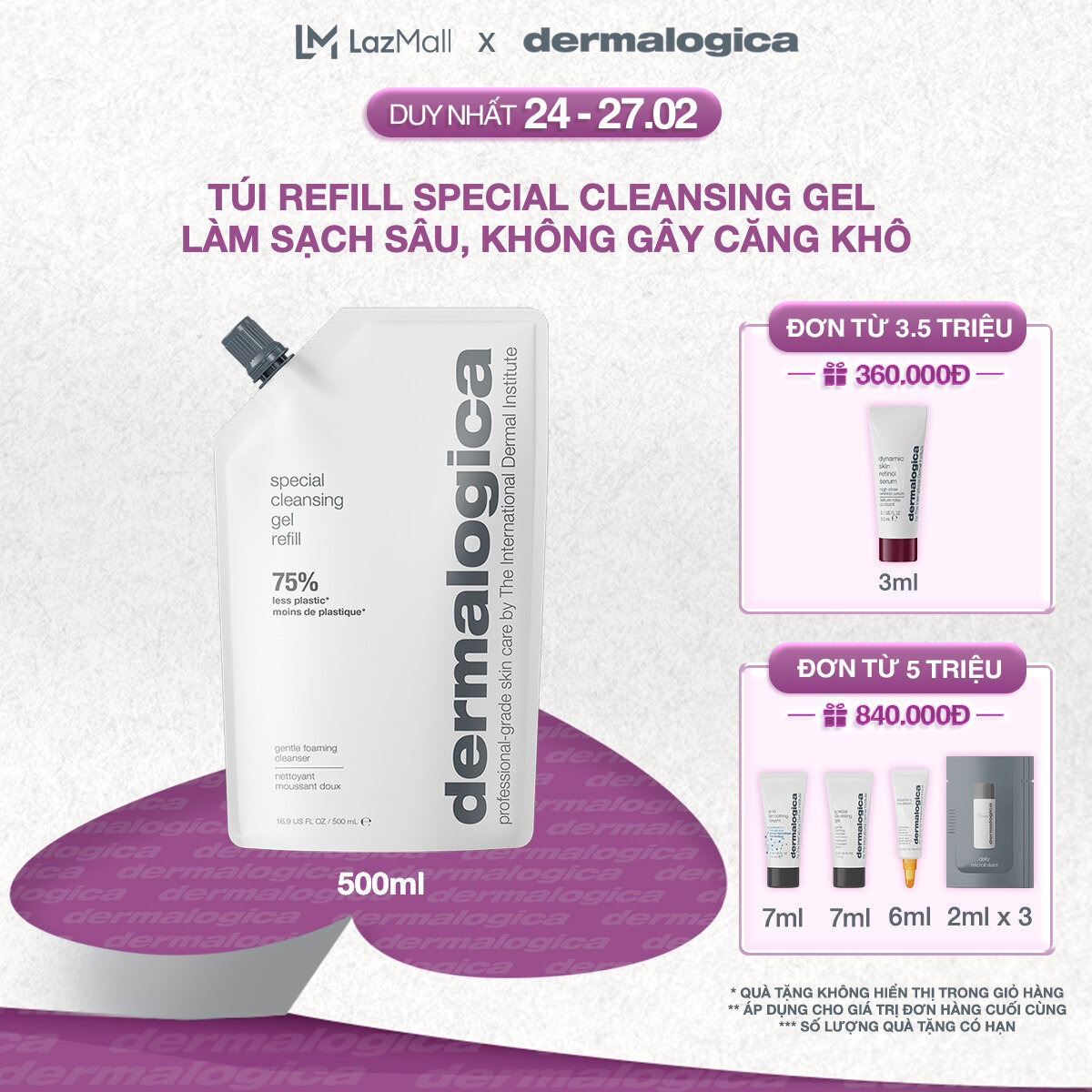 Sữa rửa mặt Special Cleansing Gel gói refill 500ml