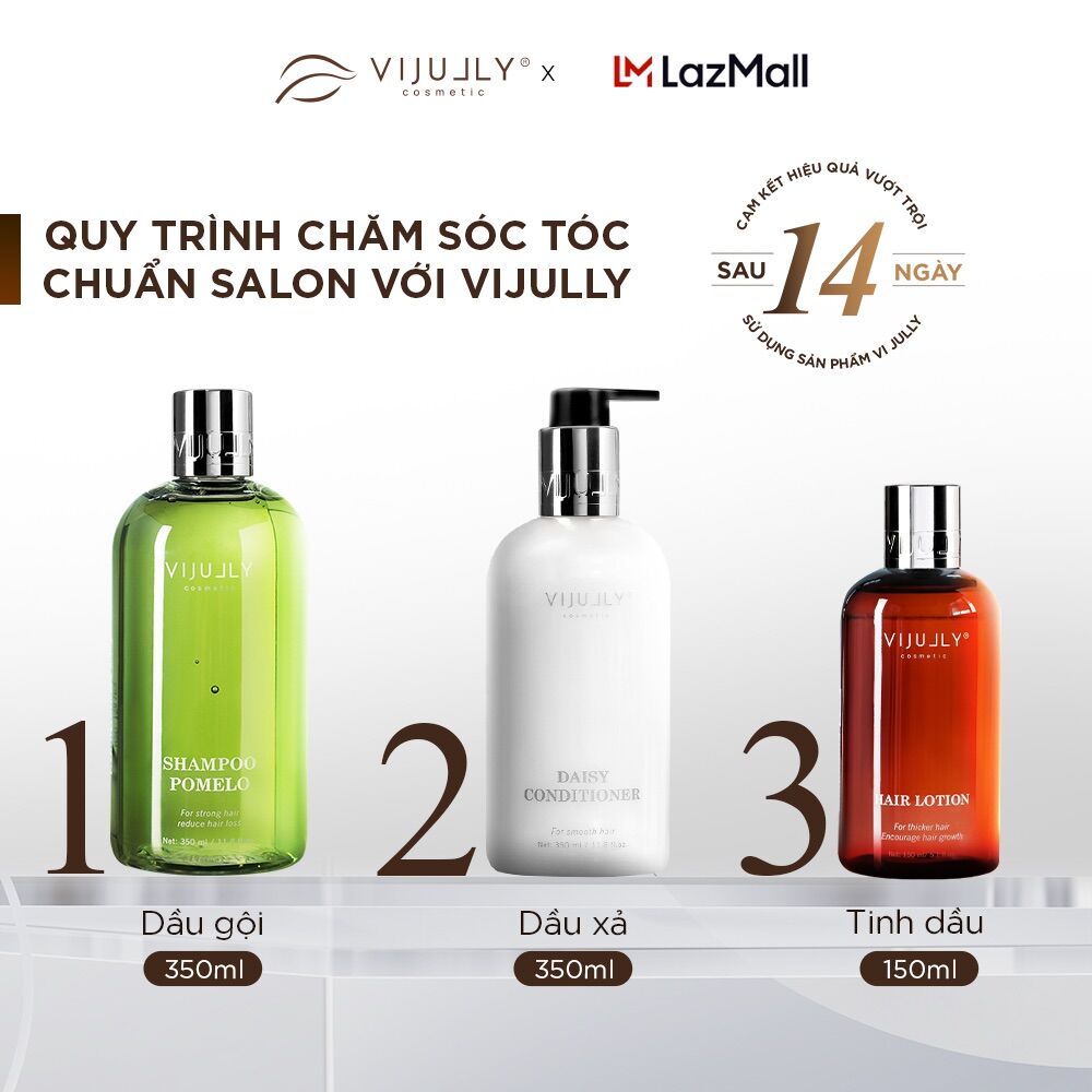 Combo 3 Chai Tinh Dầu Bưởi VIJULLY Kích Thích Mọc Tóc 150ml/Chai