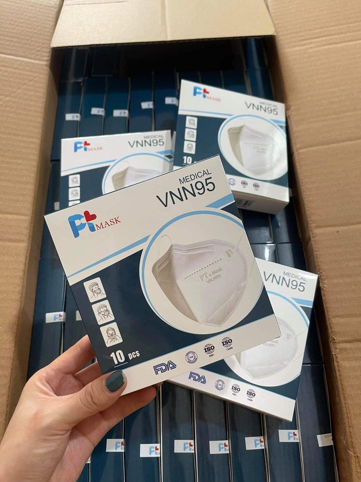 100 Chiếc ( 10 Hộp ) Khẩu Trang N95 4 Lớp PT Mask