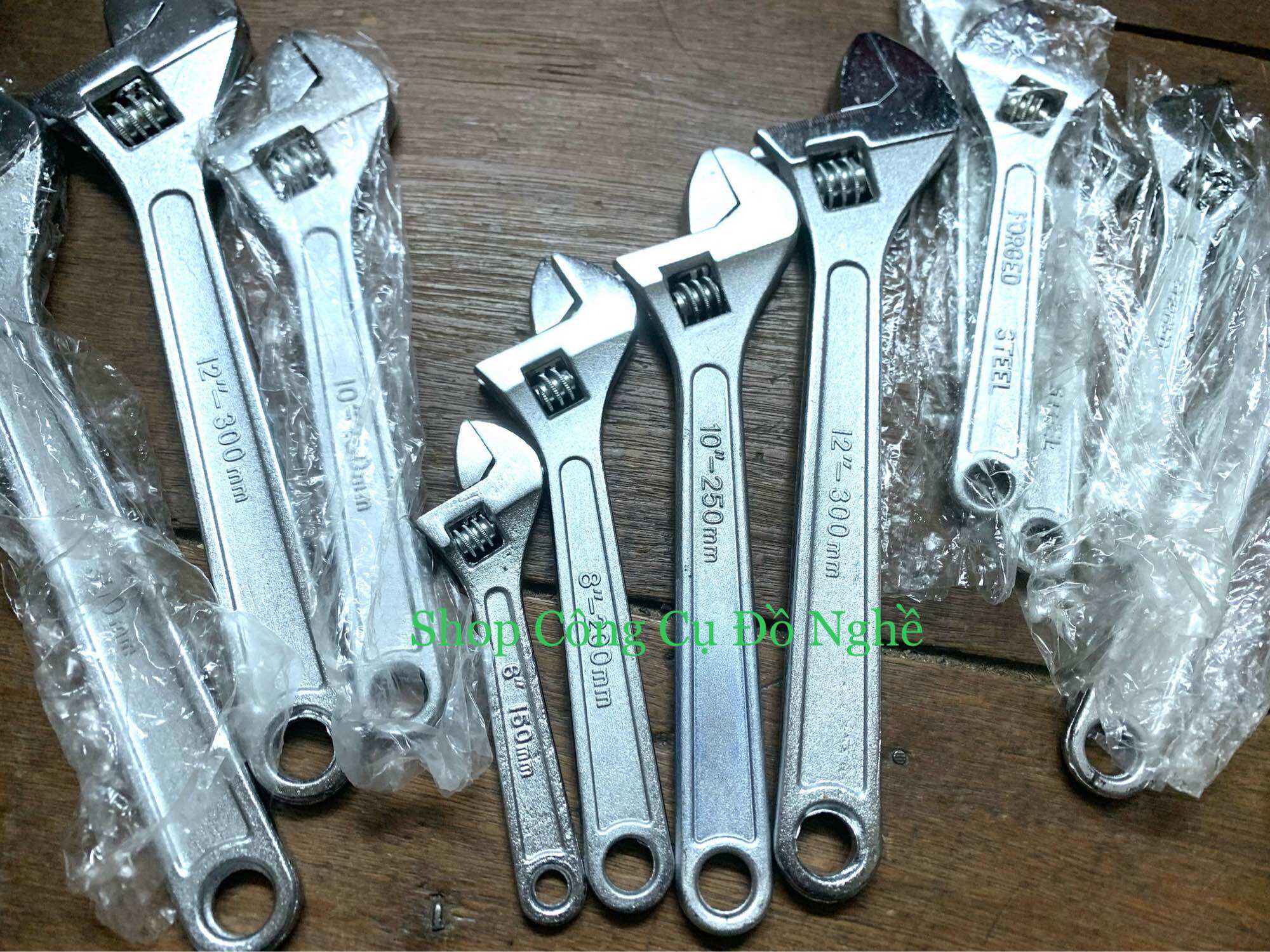 Mỏ lết miệng xi trắng loại 150mm 200mm 250mm 300mm