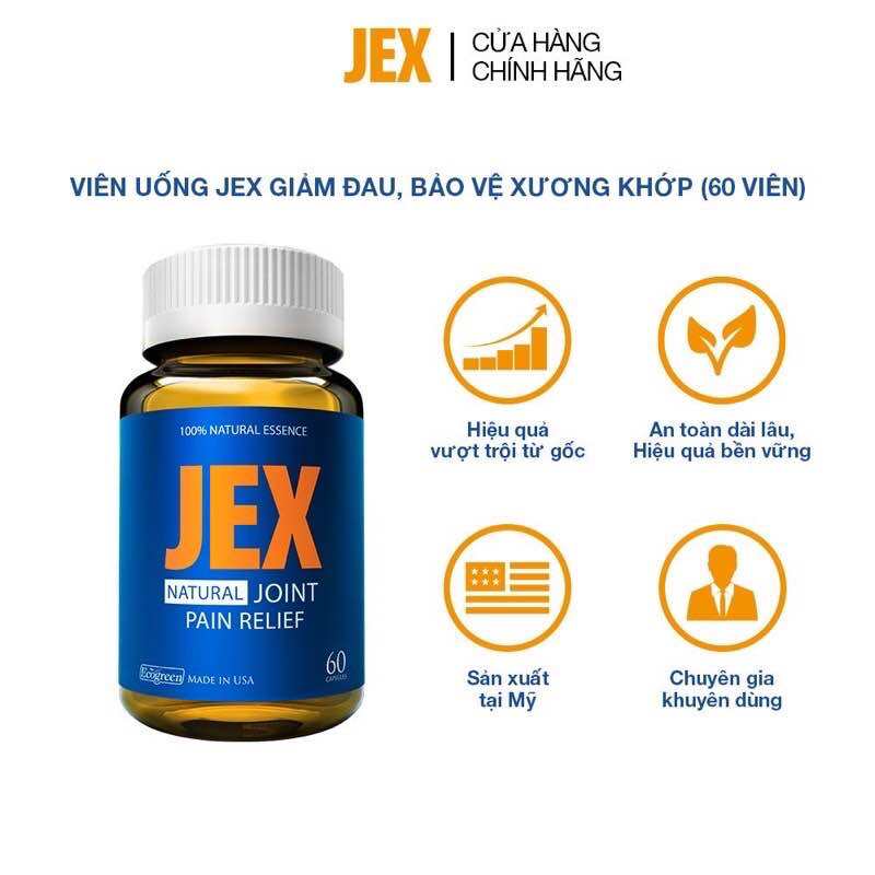 Viên bổ khớp JEX MAX Hộp 60 viên - Hàng chính hãng