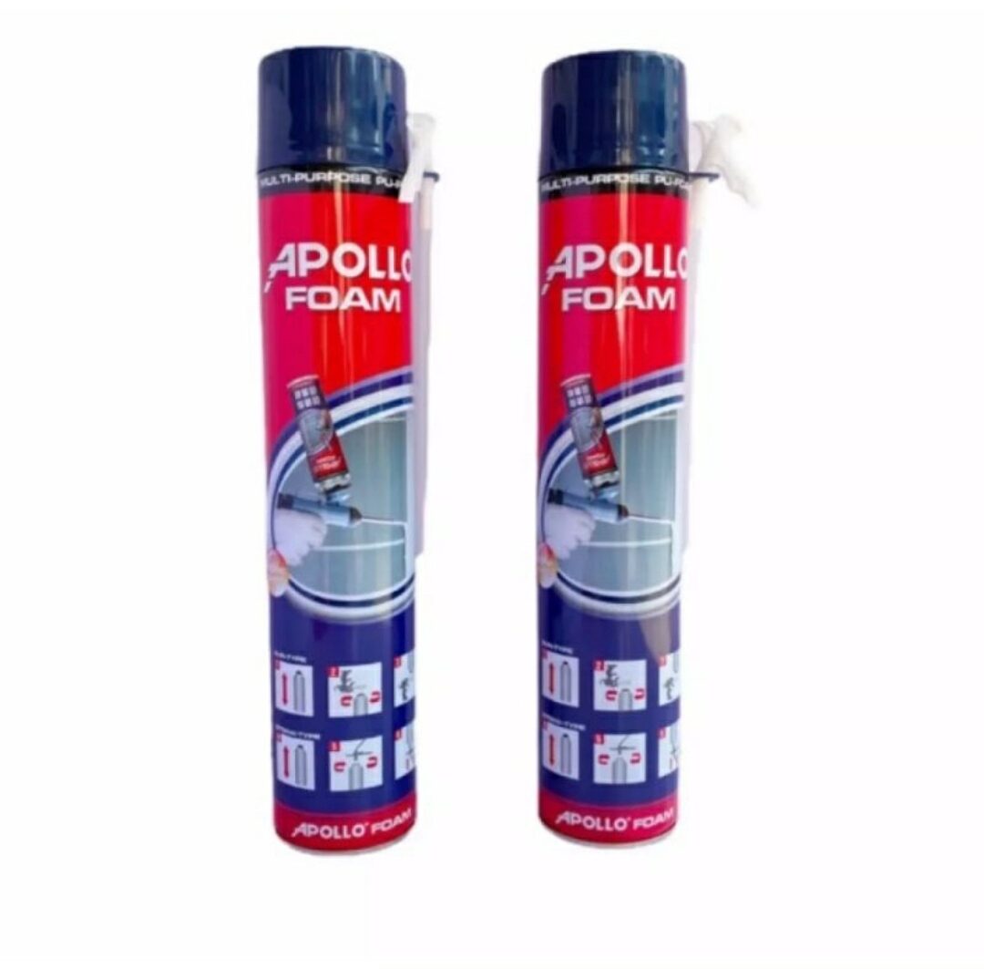 Keo bọt nở Apolo Foam 750ml chính hãng, thương hiệu kết hợp bởi Mỹ, Nhật Bản, Singapore