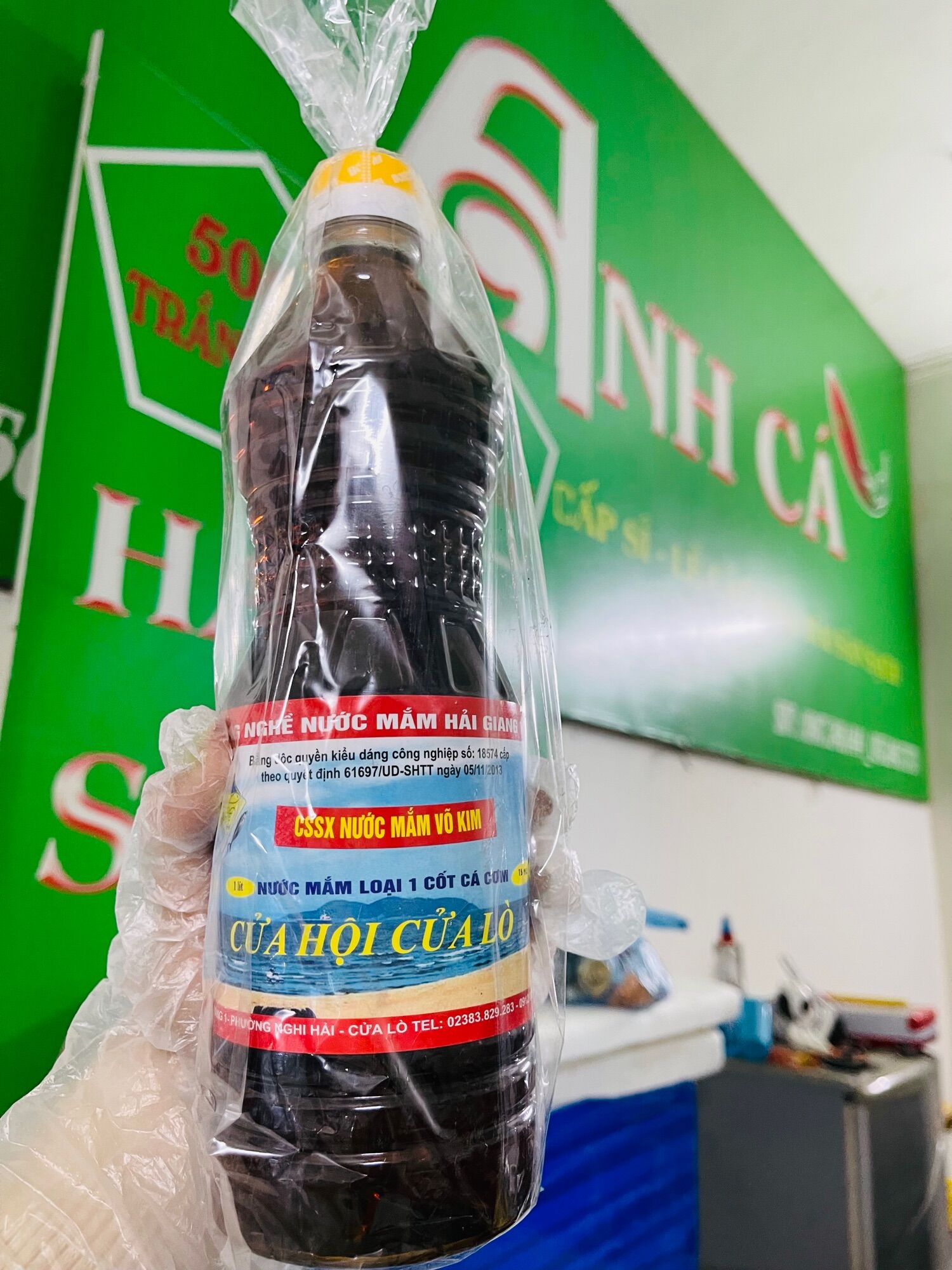 Nước mắm truyền thống dùng để nấu _ Đặc sản Cửa Lò Anh Cá