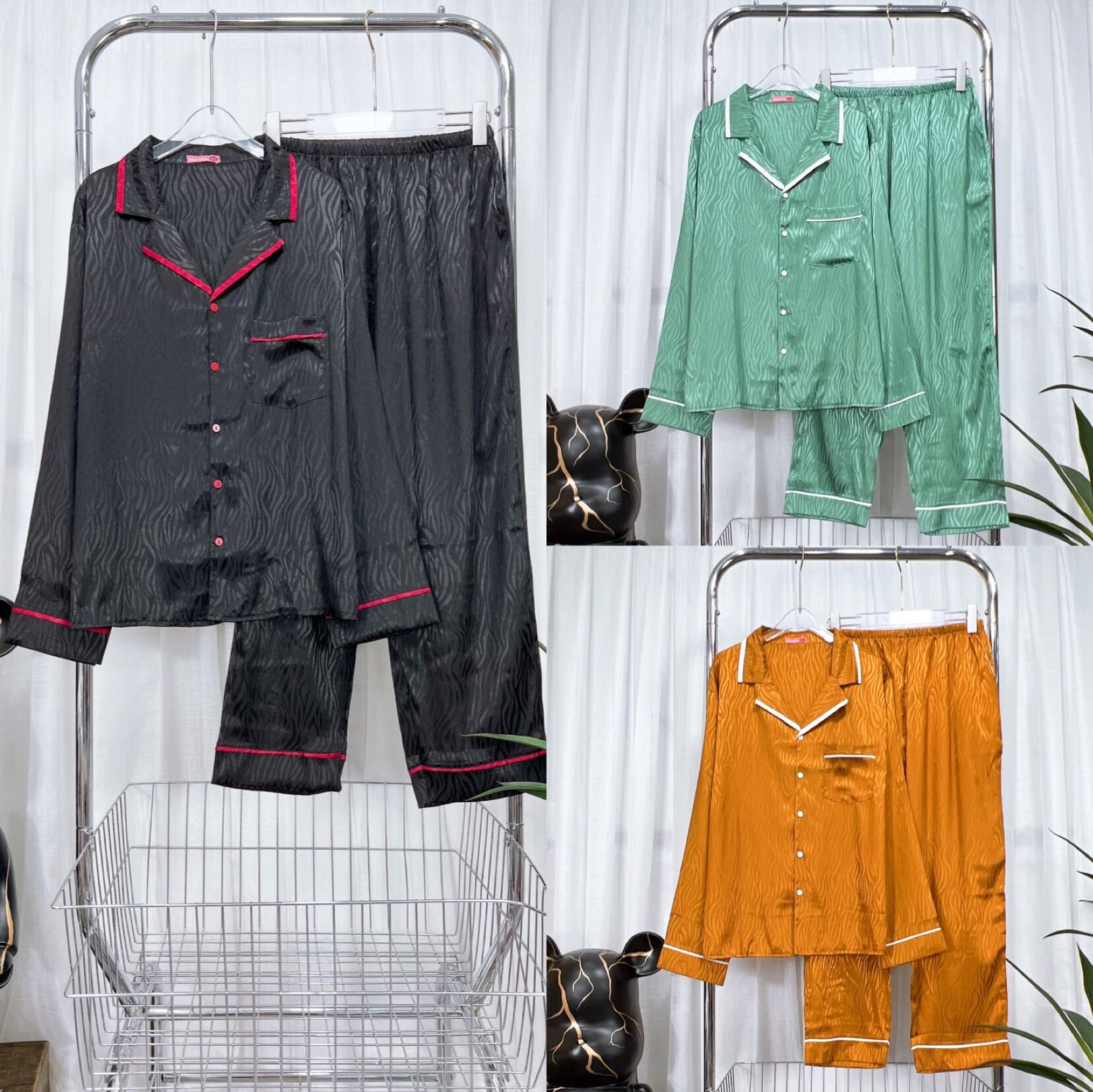 Đồ bộ Gấm 60-80kg bigsize sang trọng M