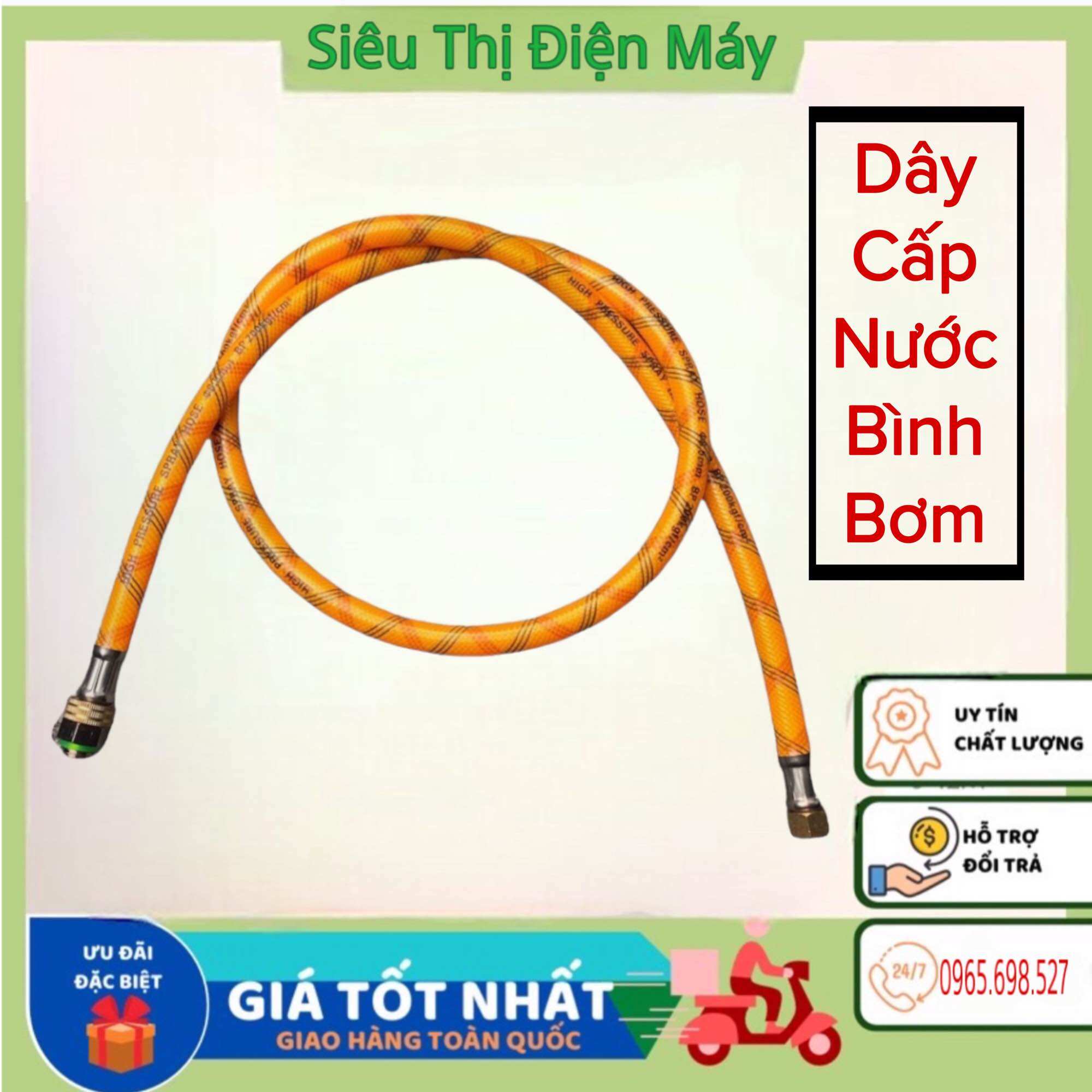 Dây cấp nước ra bình bơm thuốc , bình phun thuốc sâu dài 1m2