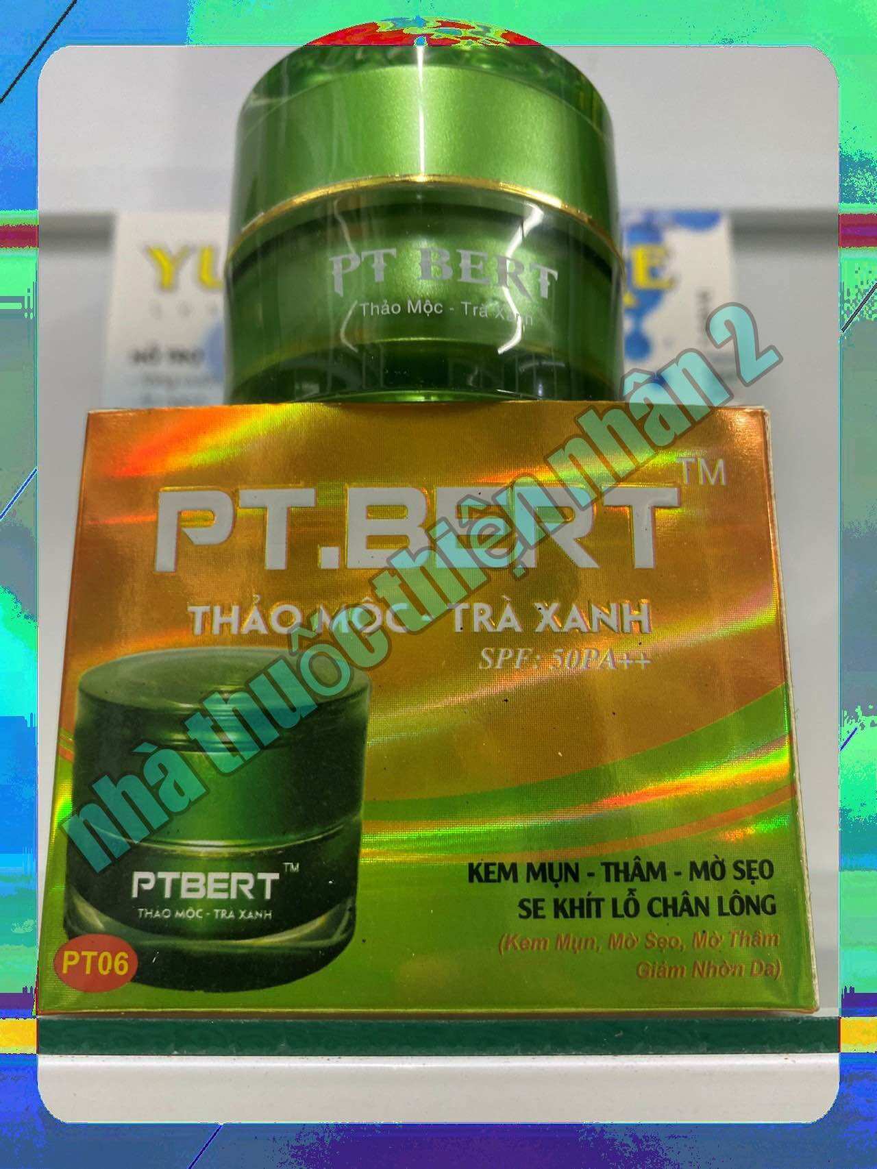 Kem mụn, thâm mờ sẹo, pt bert thảo mộc trà xanh