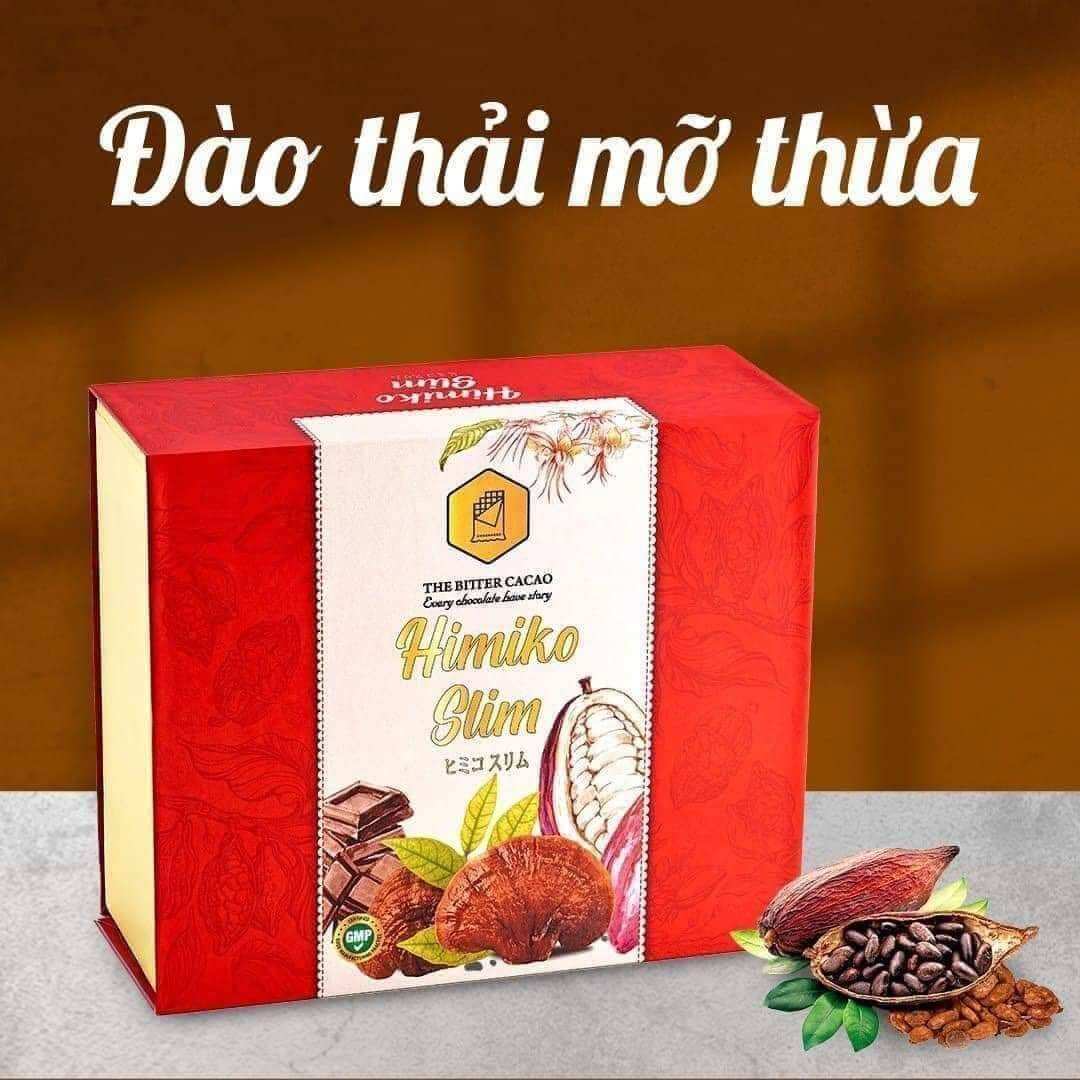 Chính Hãng Hộp 20 gói bột Cacao giảm cân Himiko Slim