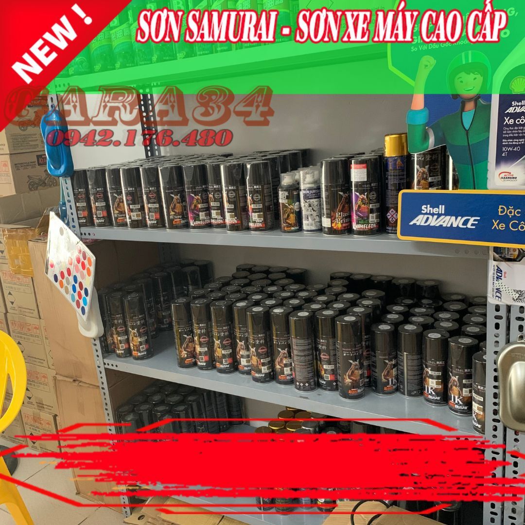SƠN SAMURAI MÀU VÀNG HUỲNH QUANG 56