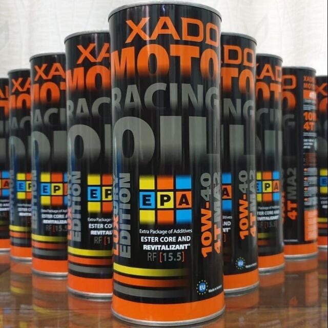 1 lít +100ml Xado racing 10w-40 Full tổng họp