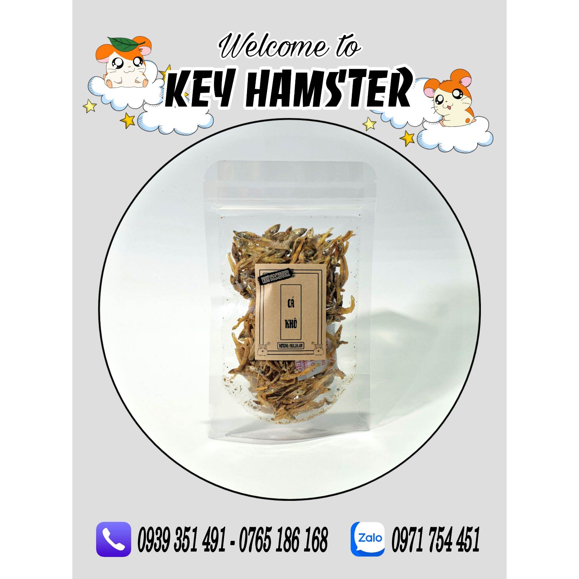 Cá khô - bổ sung đạm, vỗ béo hamster.