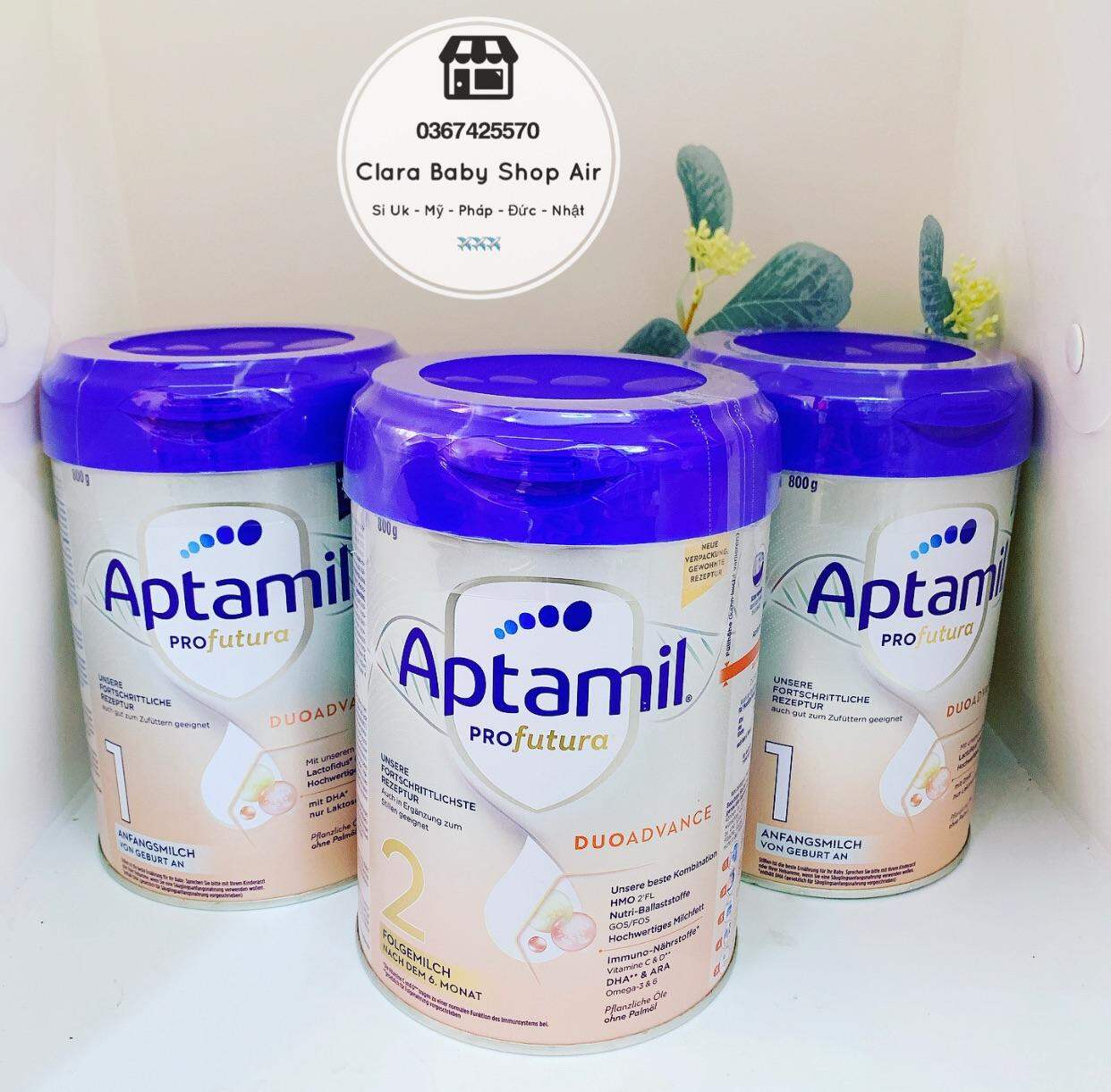 Sữa Aptamil Đức  Mẫu Mới Pre số 1 2 (800G) date10/ 2023