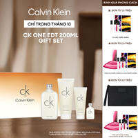 Bộ sản phẩm Nước hoa Nam Nữ Calvin Klein CK One EDT 200ml + Body Lotion 200ml + Sữa Tắm 100ml + CK One EDT 15ml Gift Set