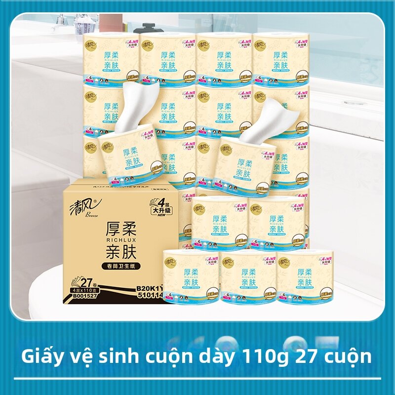 Soft and Thick Toilet Roll Paper 4 Layers 110g - 2