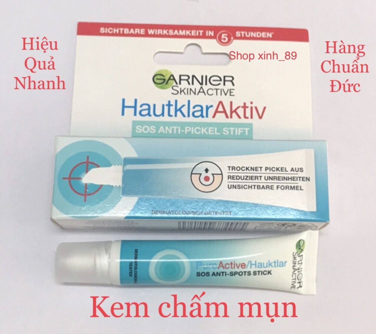 Kem ngừa mụn Garnier 10ml - Hàng chuẩn Đức