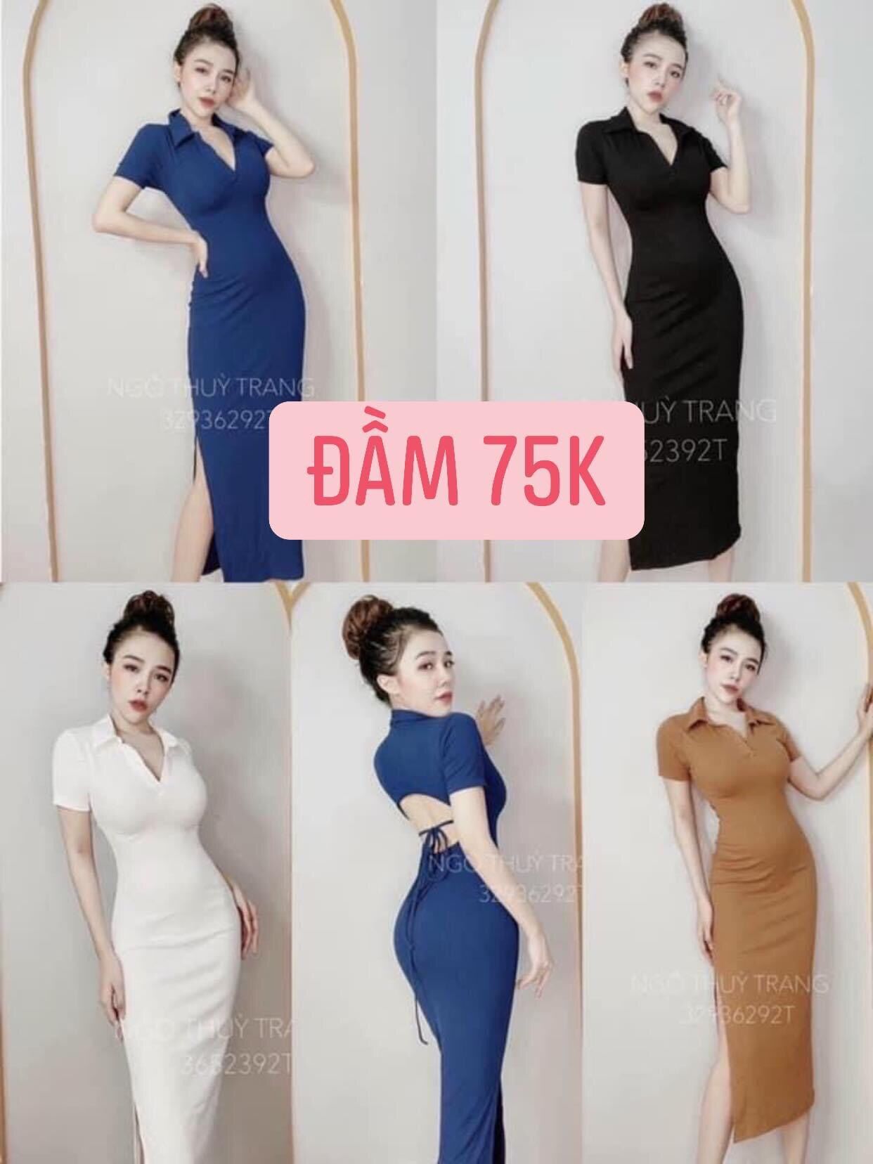 Đầm body hở lưng
