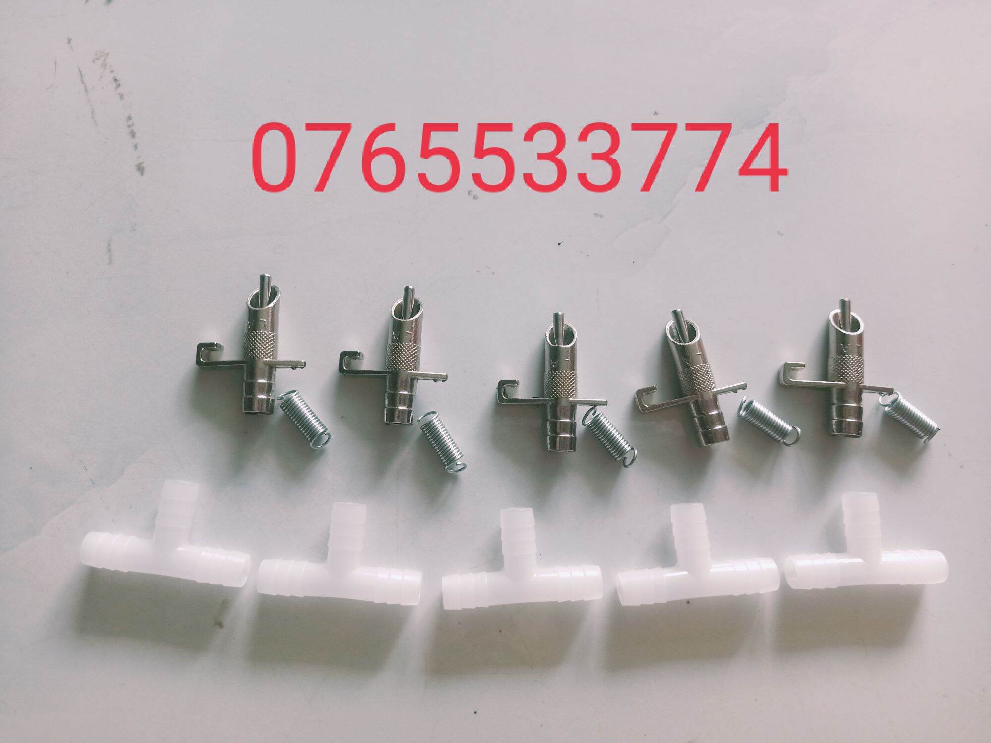 Combo 100 bộ van crom cho chim. thỏ. bọ. ..