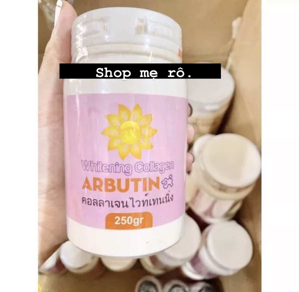 Lẻ hủ kem abutine 3c3 kích trắng body hủ 250g